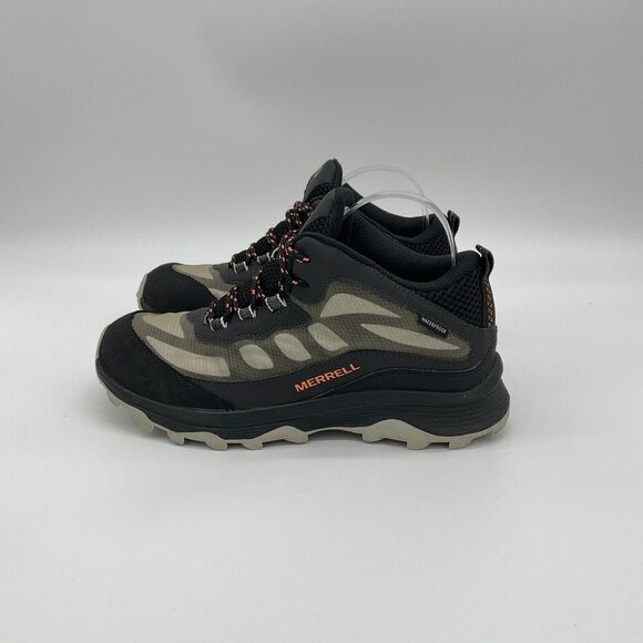 Merrell Moab Speed Mid Waterproof Big Kids Size 6.5W Black‎ Hiking Boot Sneaker - Picture 5 of 9